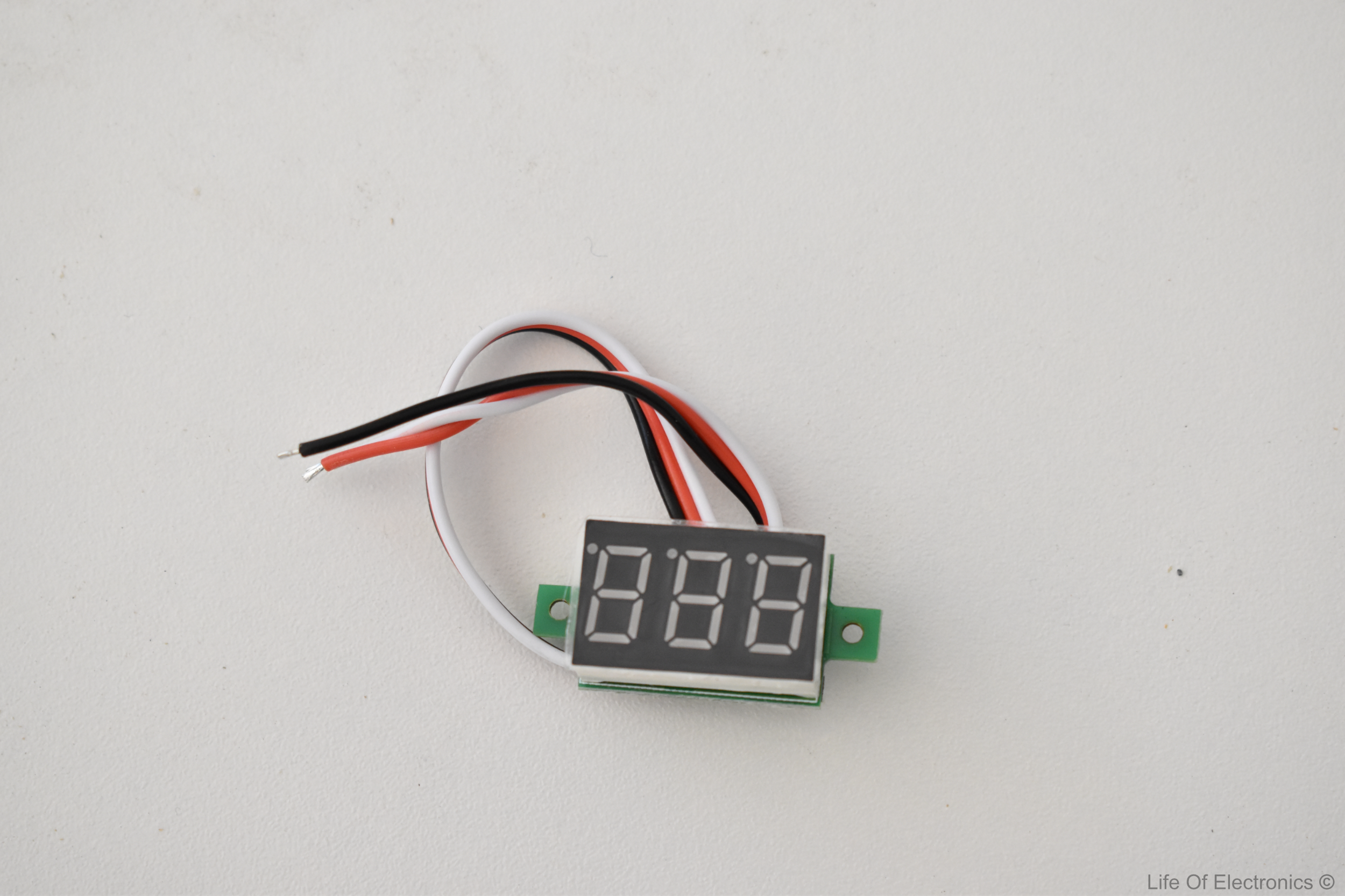 0.36' Voltmeter 0-100VDC 3 Wire
