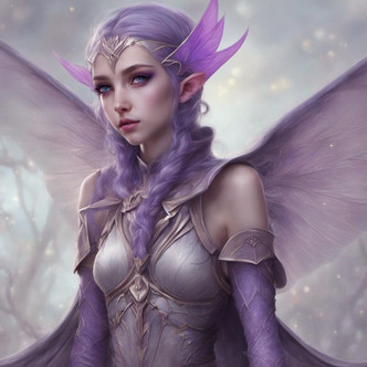 DreamUp image - Purple elf - DreamUp Creation