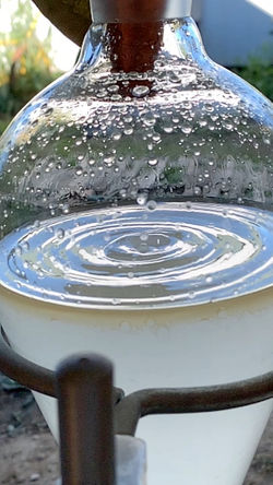 hydrosol and eo in separatory funnel