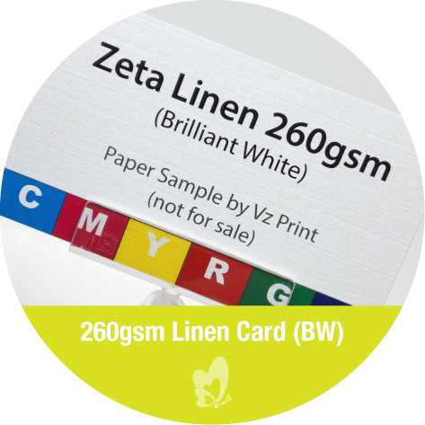 260gsm Linen Card (BW)