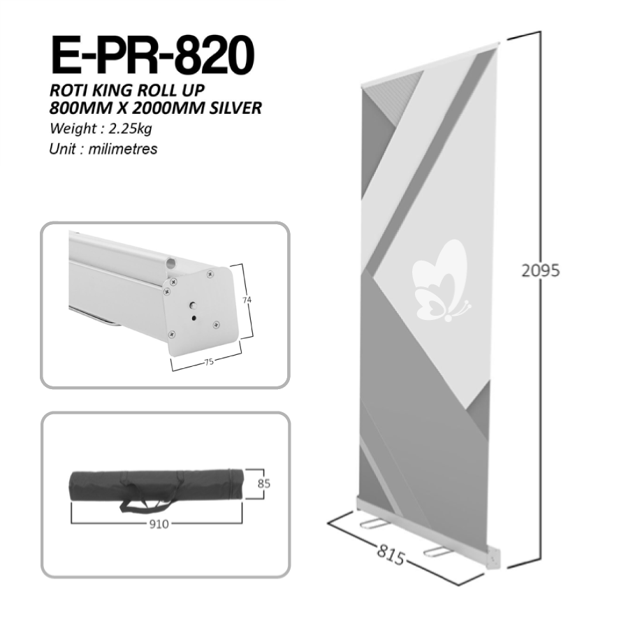 Thumbnail: King Easy Roll (E-PR-820) Silver