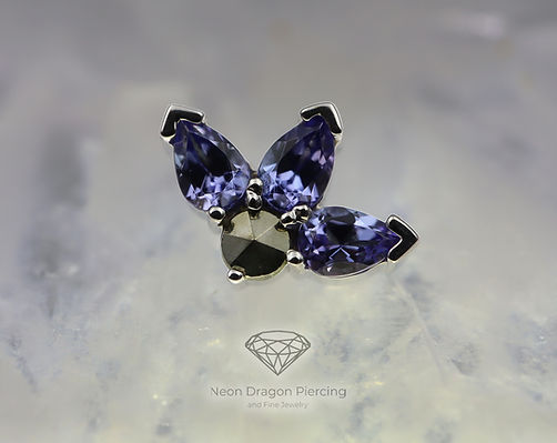 Jewelry by BVLA at Neon Dragon Piercing.  Cedar Rapids Iowa. Safe Piercing. Ear Piercing. Custom Jewelry.  Solid Gold