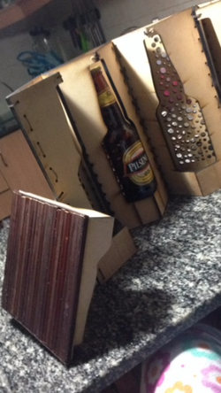 Porta cerveza- lampara