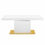 Thumbnail: Holey Expandable Dining Table (white/Gold)