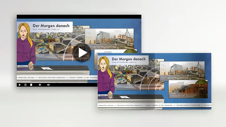 Explanatory video and print product
