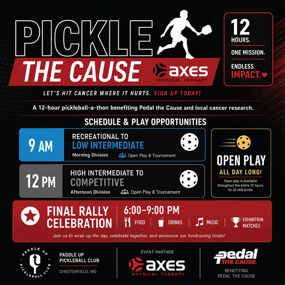 Pickle the Cause - Fundraiser Social Tournament and Open Play Saturday Sept 12