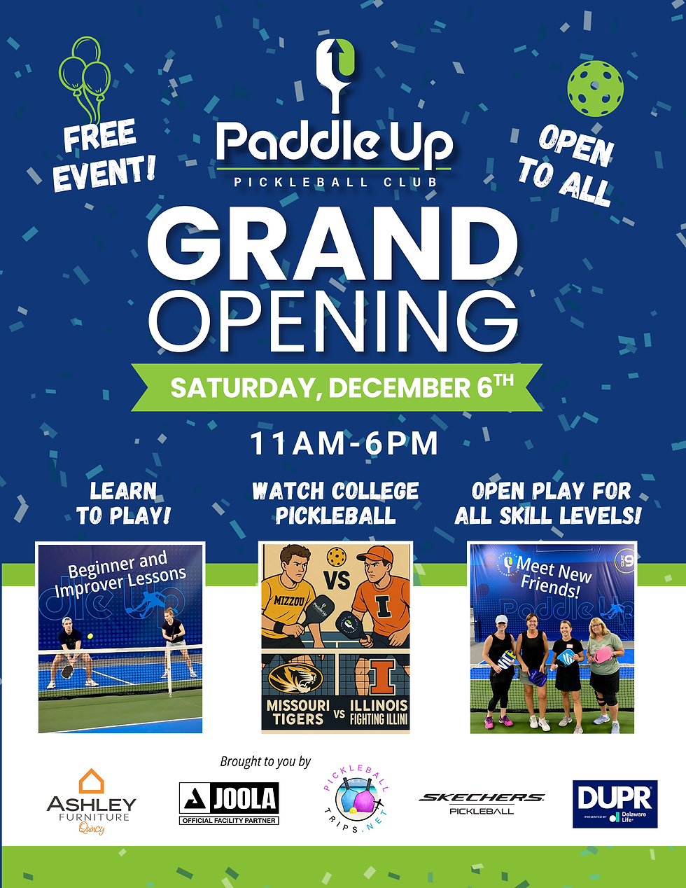 Grand Opening - Mizzou v. Illinois Braggin' Rights Pickleball!