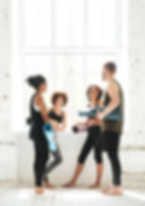 Cours de yoga participants