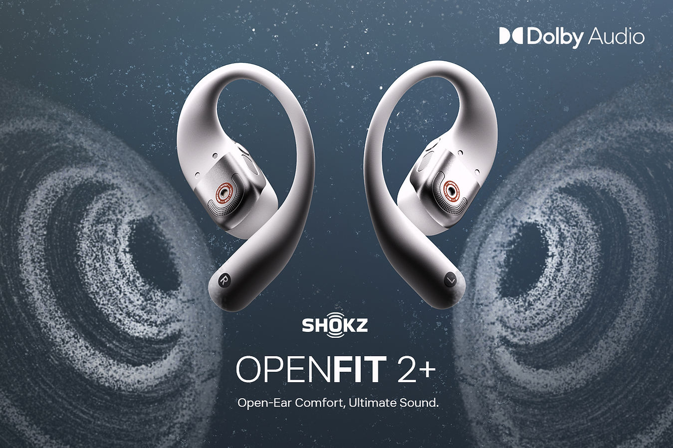 Brand New Shokz OpenFit 2+ with Wireless Charging Case and Dolby Audio