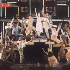 Cueneyt performing as a dancer and singer in the 2001 stage production of Evita at the Stadttheater Klagenfurt am Wörthersee, Austria.