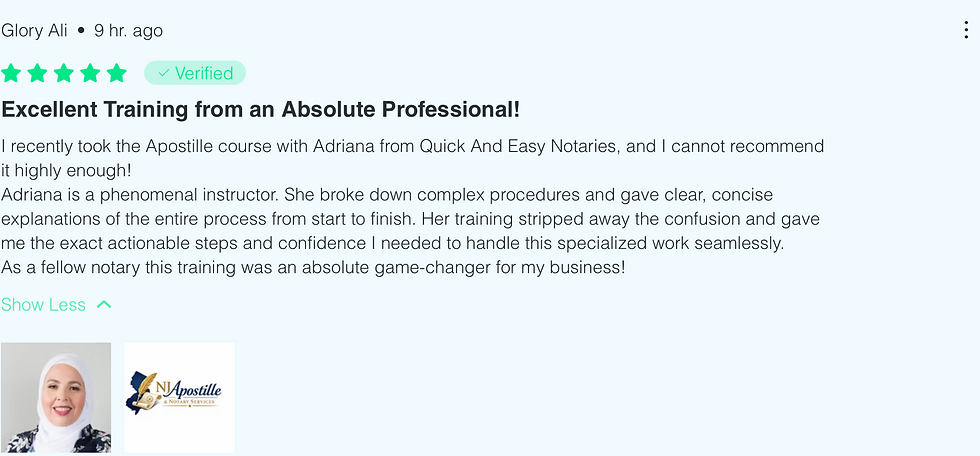 student review quick and easy notaries