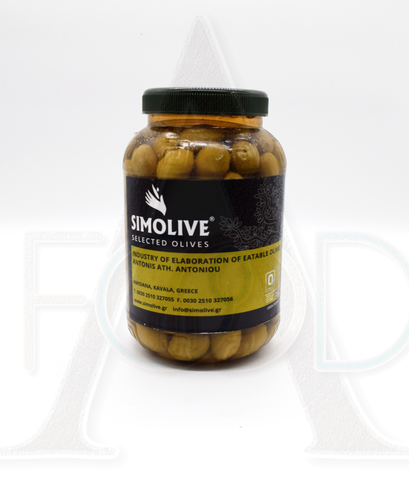 Simoliven Grüne geschlagene (Tsakistes) Oliven 1Kg
