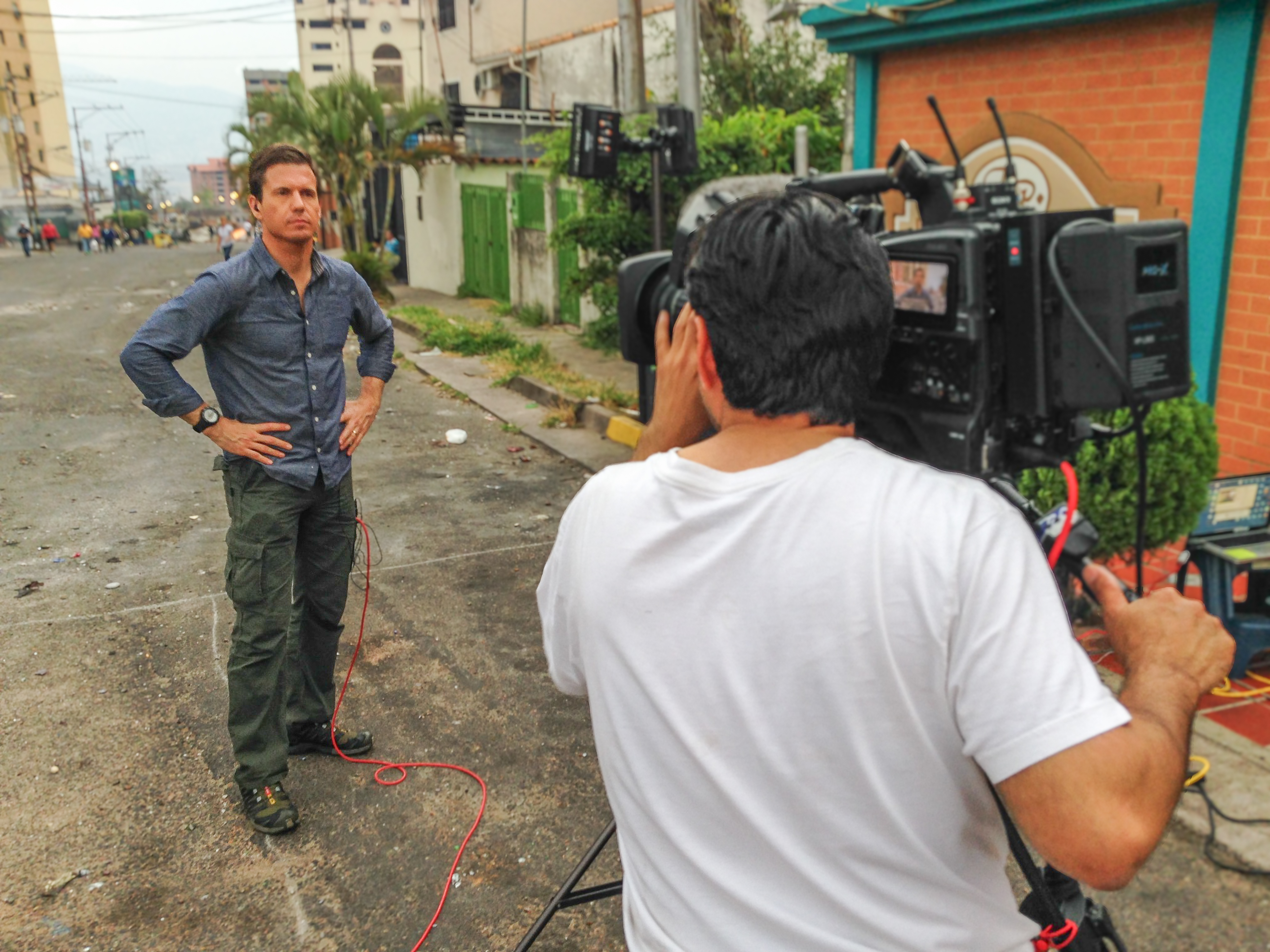 Reporting on location