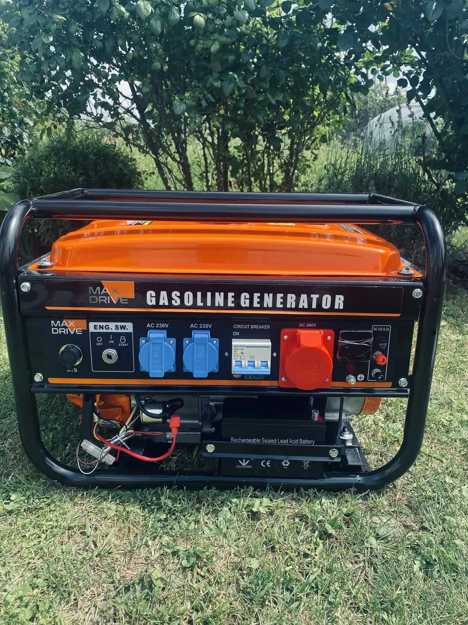 Прев'ю: Генератор бензиновий трифазний MD-6500 MAX DRIVE 5,5 кВт