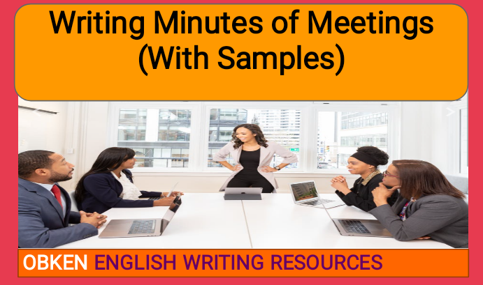Alt = "People in a meeting and someone taking minutes"