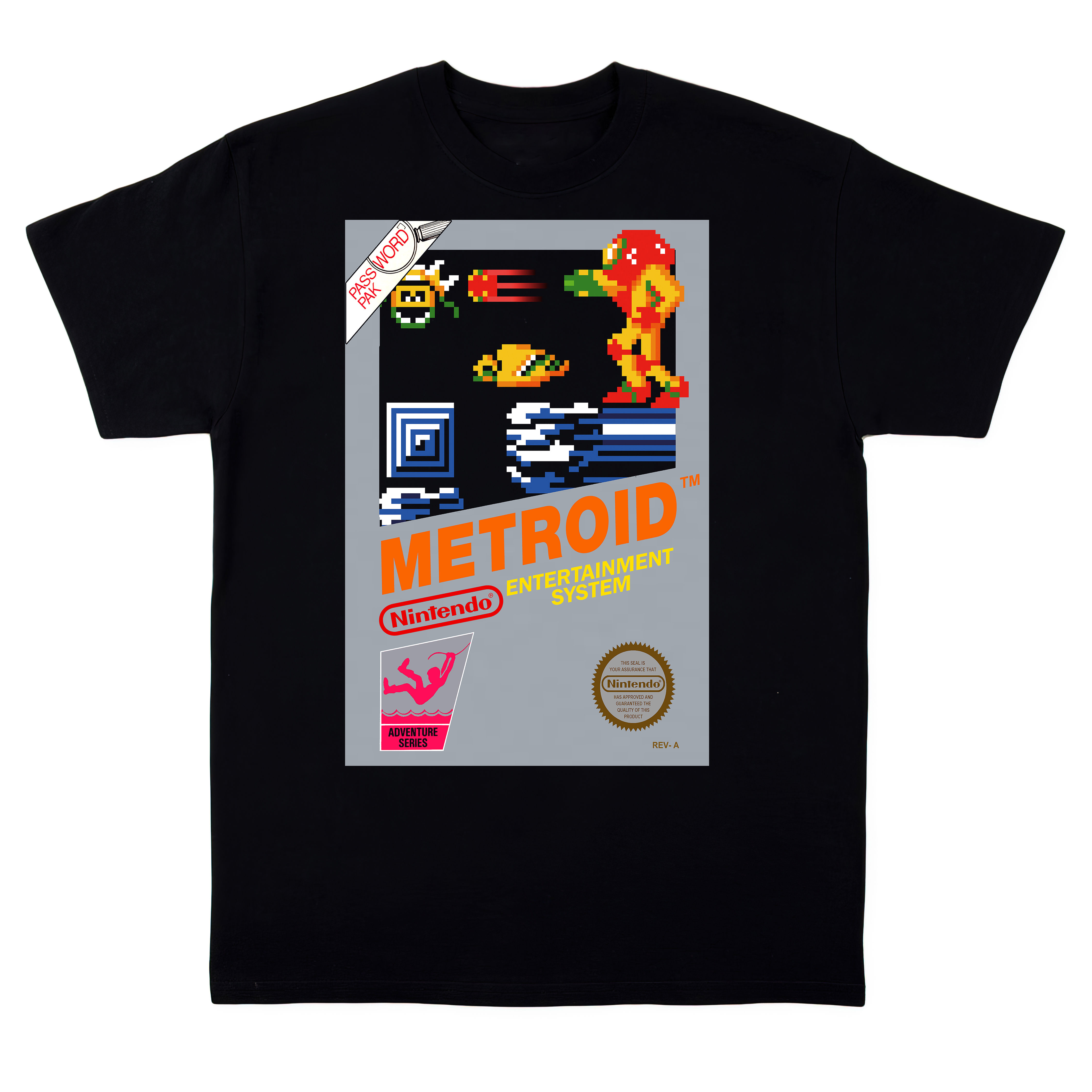 Metroid NES Box Art T-Shirt