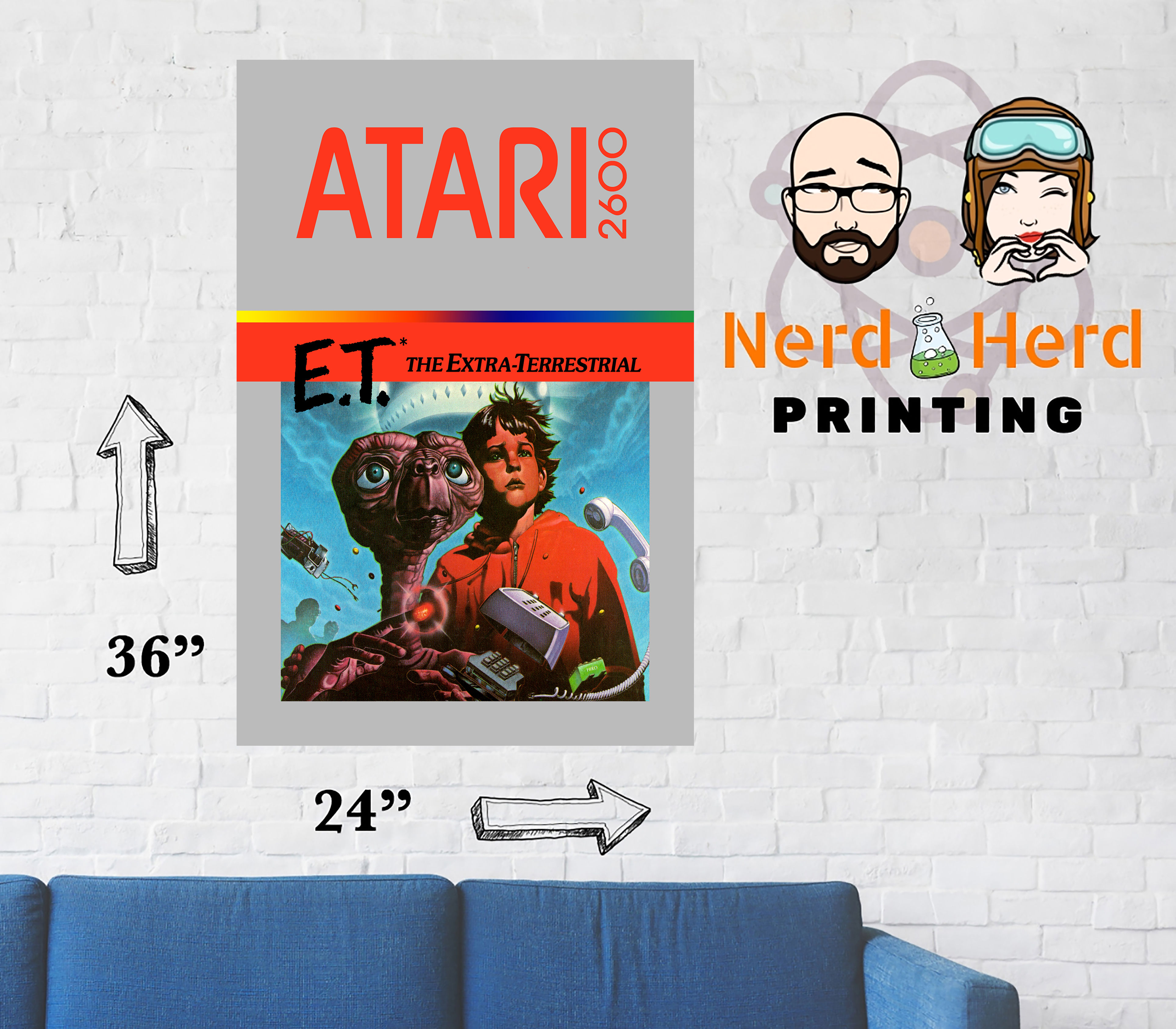 E.T. Atari Cover Art