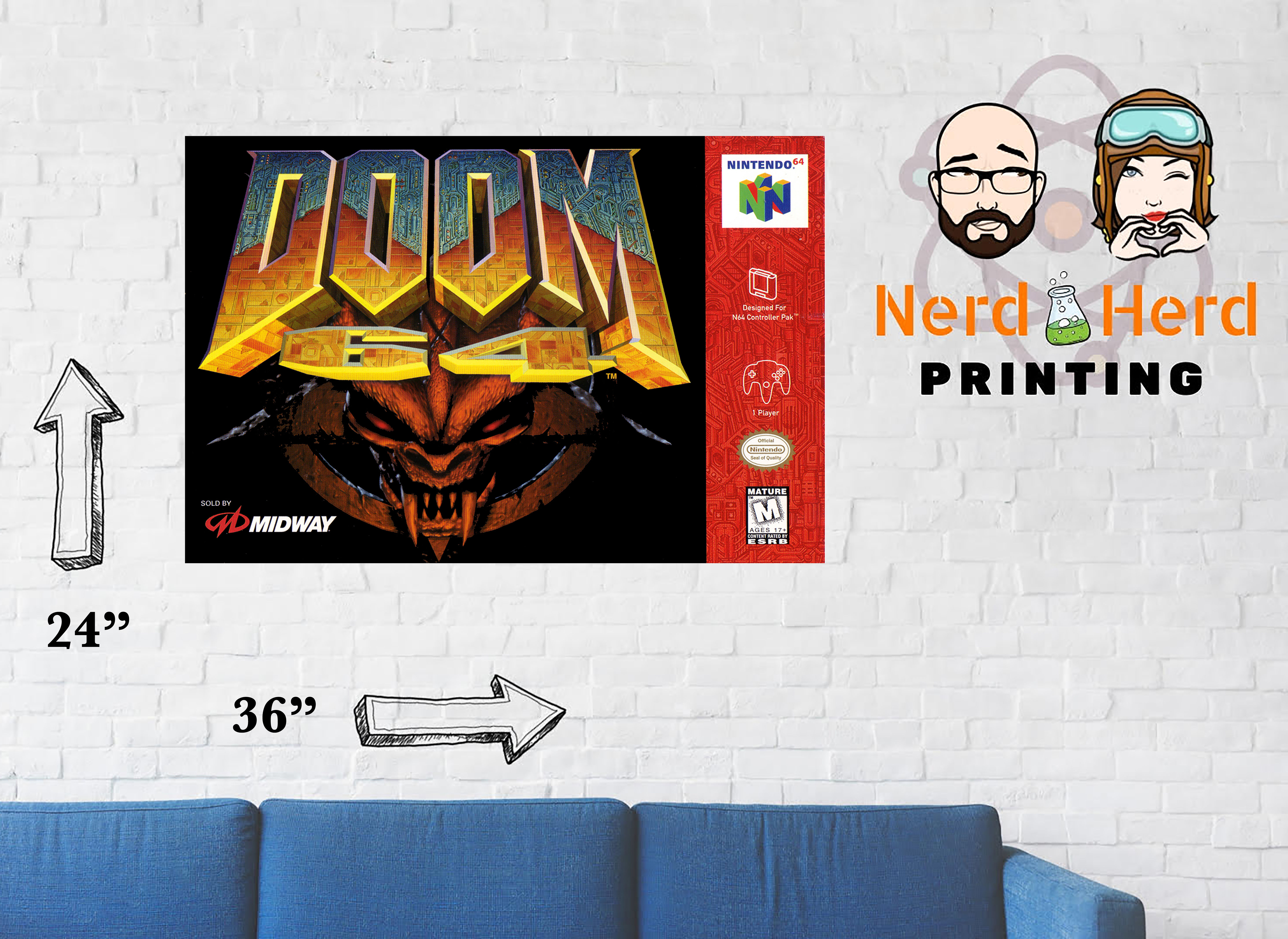 Doom 64 Box Cover Poster