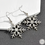 Thumbnail: Drop Snowflake Earrings
