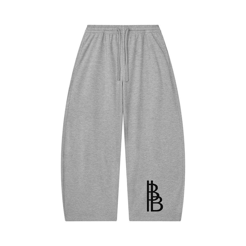 Miniatyrbild: Basikkbitch Unisex Waffle Barrel Leg Pants