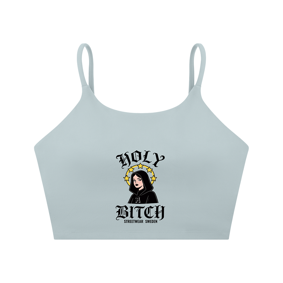 Miniatyrbild: Basikkbitch Spaghetti Strap Yoga Sports Bra