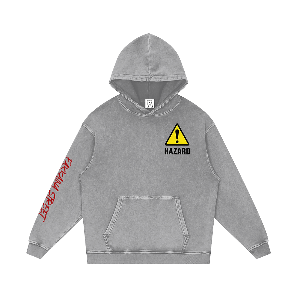 Miniatyrbild: Fakkaina Snow Washed Loose Cotton Hoodie