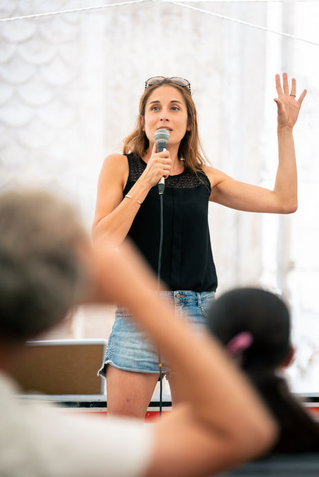 photo de Jessica Nelson lors des rencontres au Festival Lire sur la Sorgue 2022