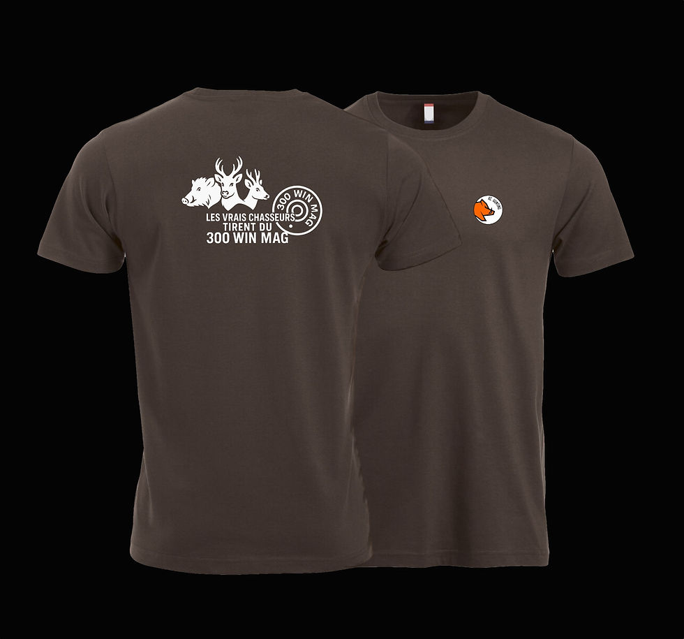 T-shirt CALIBRE - marron