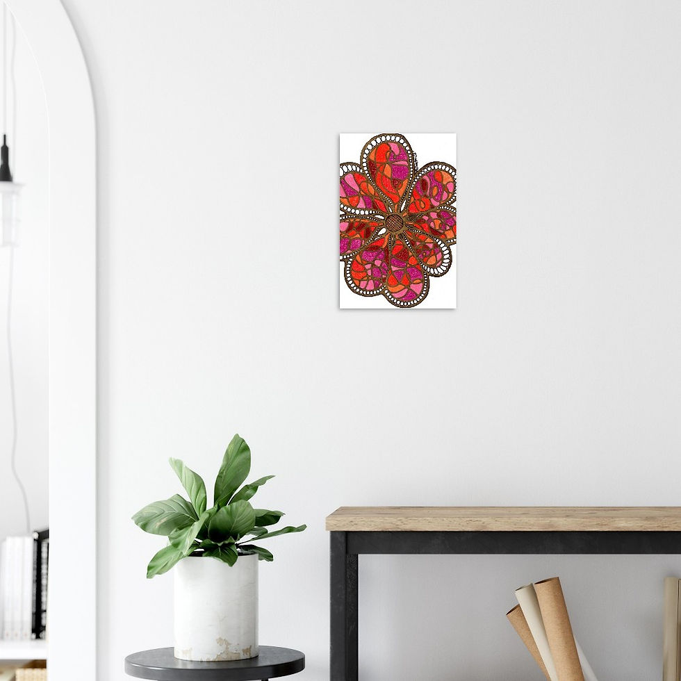 Thumbnail: Y2K Flower Power  - Fine Art Print