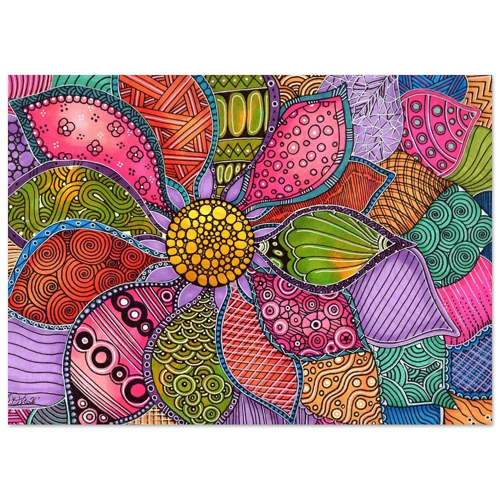Thumbnail: Abstract Flowers of Design - Fine Art Print