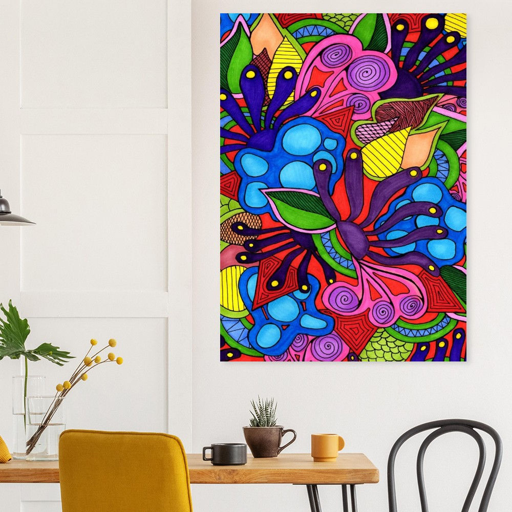 Colorful Psychedelic Vision - Fine Art Print