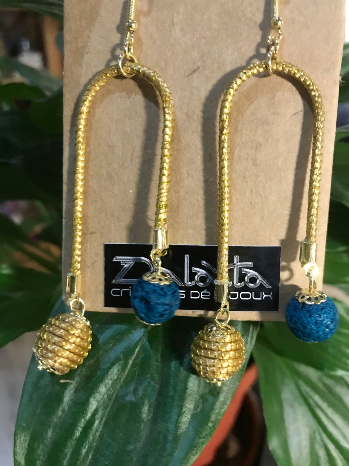 Boucle d’oreille azul