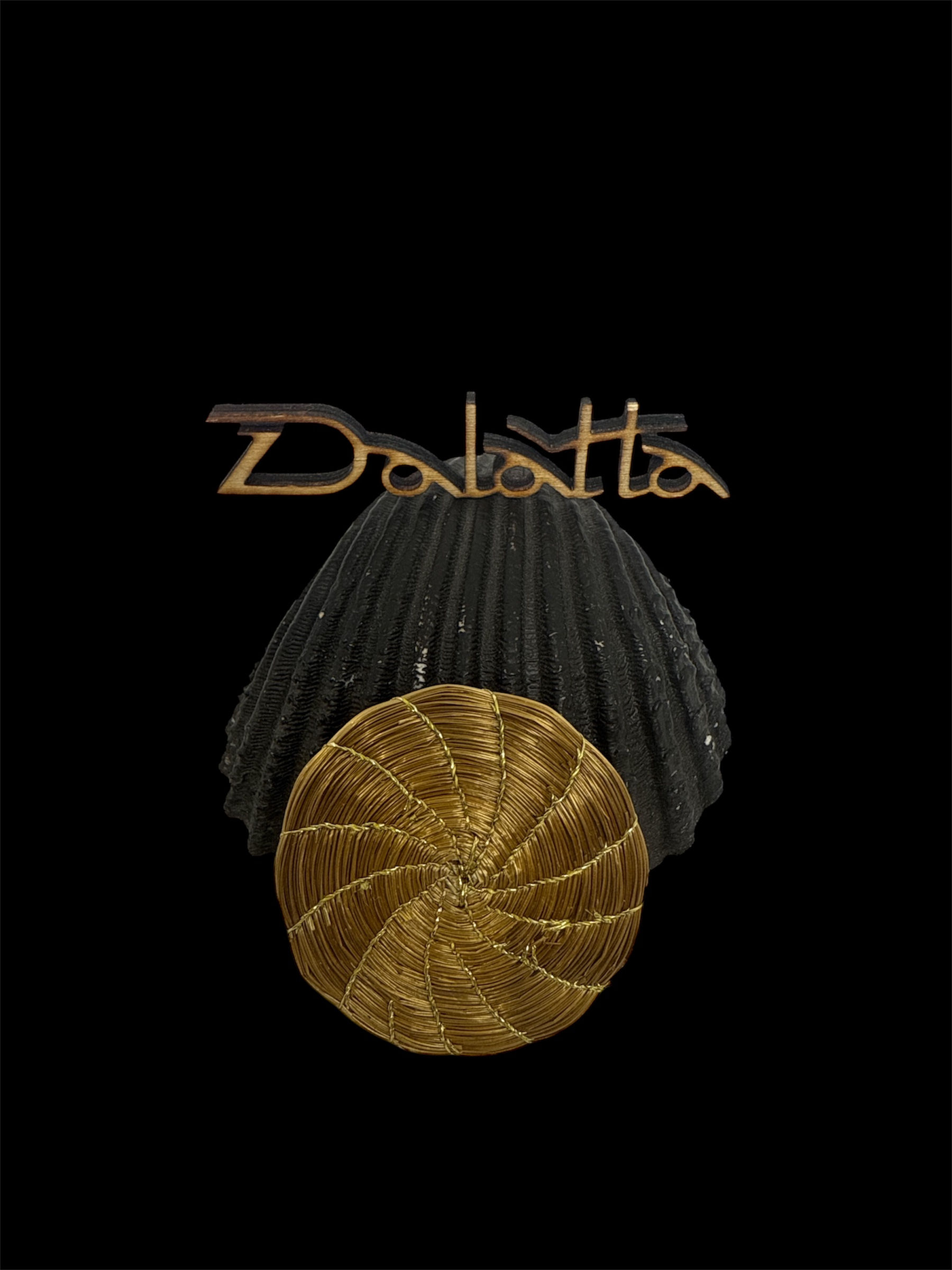 Broche cousu mandala 