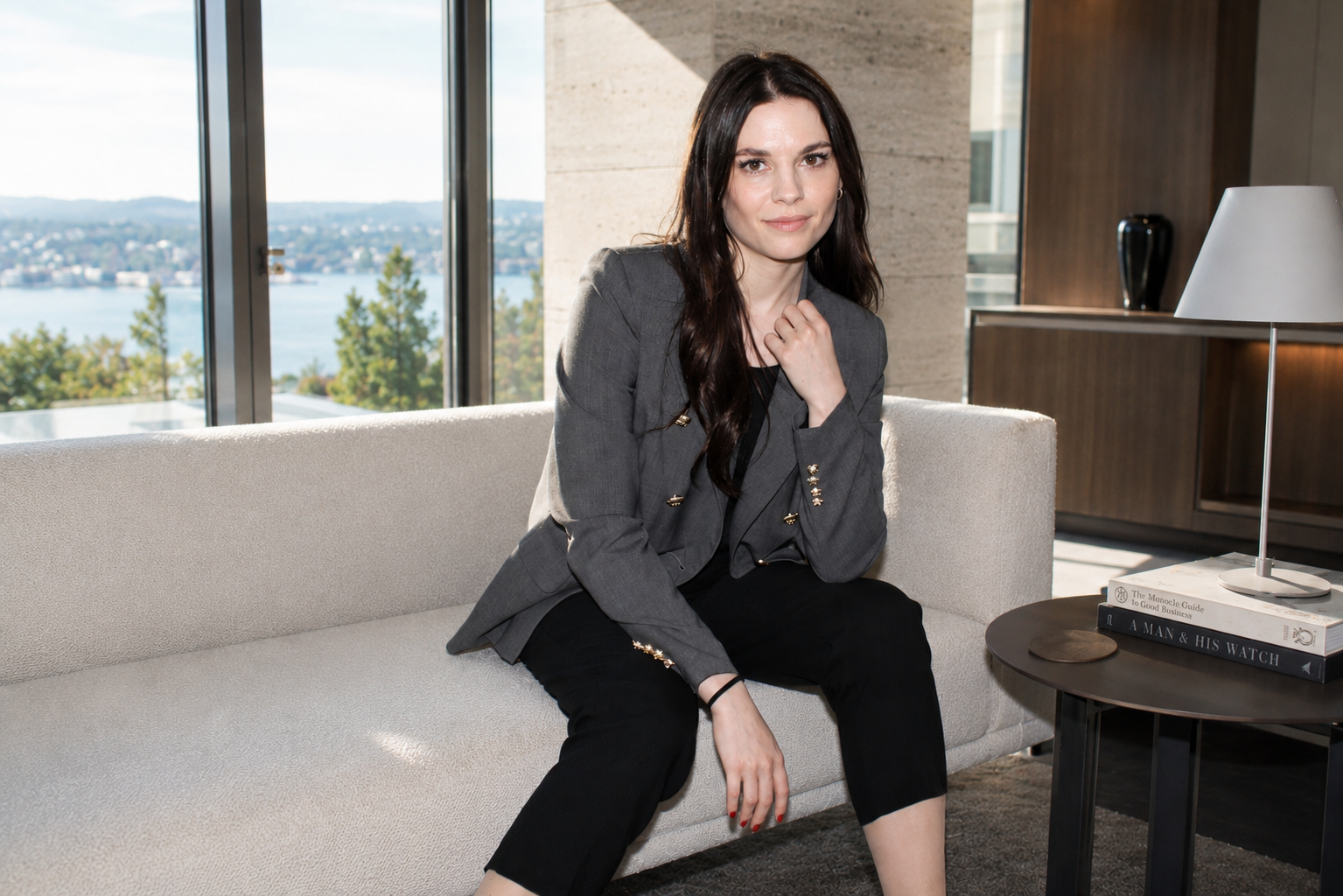 Zweireihiger Blazer "Executive" in Grau