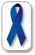 Blue Awareness Ribbon for drunk driving, child abuse, osteogenesis imperfecta (OI), dystonia, acute respiratory distress syndrome (ARDS), alopecia, Epstein-Barr virus, colon cancer, colorectal cancer, and anti-tobacco