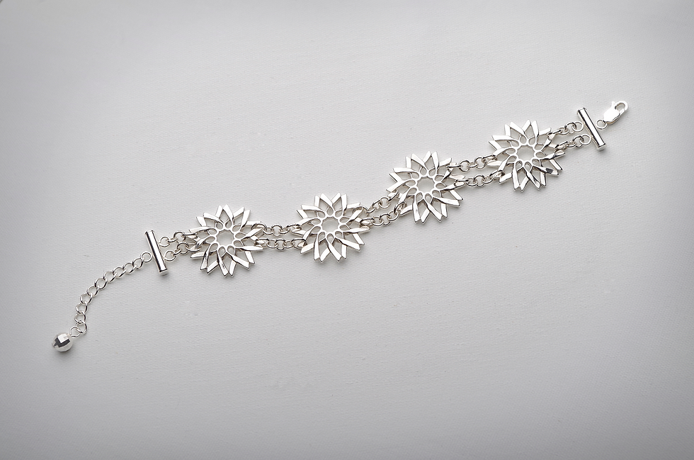 Thumbnail: Ten Ribbons Bracelet - Silver