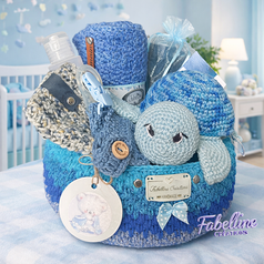 🐢✨ Nouveaux paniers naissance au crochet – Édition Lulu la petite Tortue!