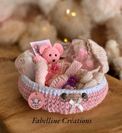 Pack maman bébé fond bois rond 30 cm