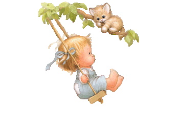 Enfant sur balançoire