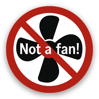 Not a Fan Sticker