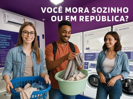 Como a lavanderia self-service facilita a vida de quem mora sozinho ou em repúblicas