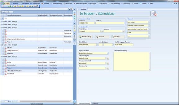 System Software, ECCOSoft CMMS Instandhaltung, go-S3 Service Software, Instandhaltungssoftware, Materialwirtschaft