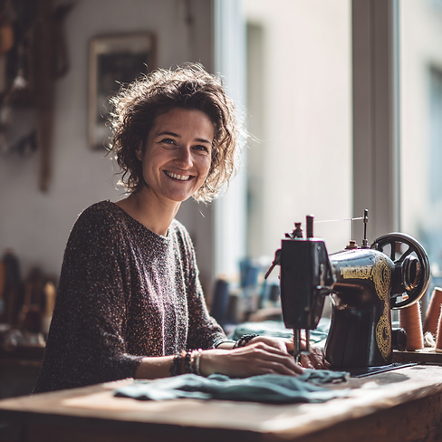 friskyfoxtrot_Happy_customer_testing_her_sewing_machine_after_641aaf97-53a9-469a-a473-772a