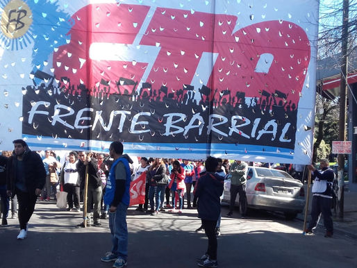 Jornada de lucha del Frente Barrial CTA en la ciudad de La Plata