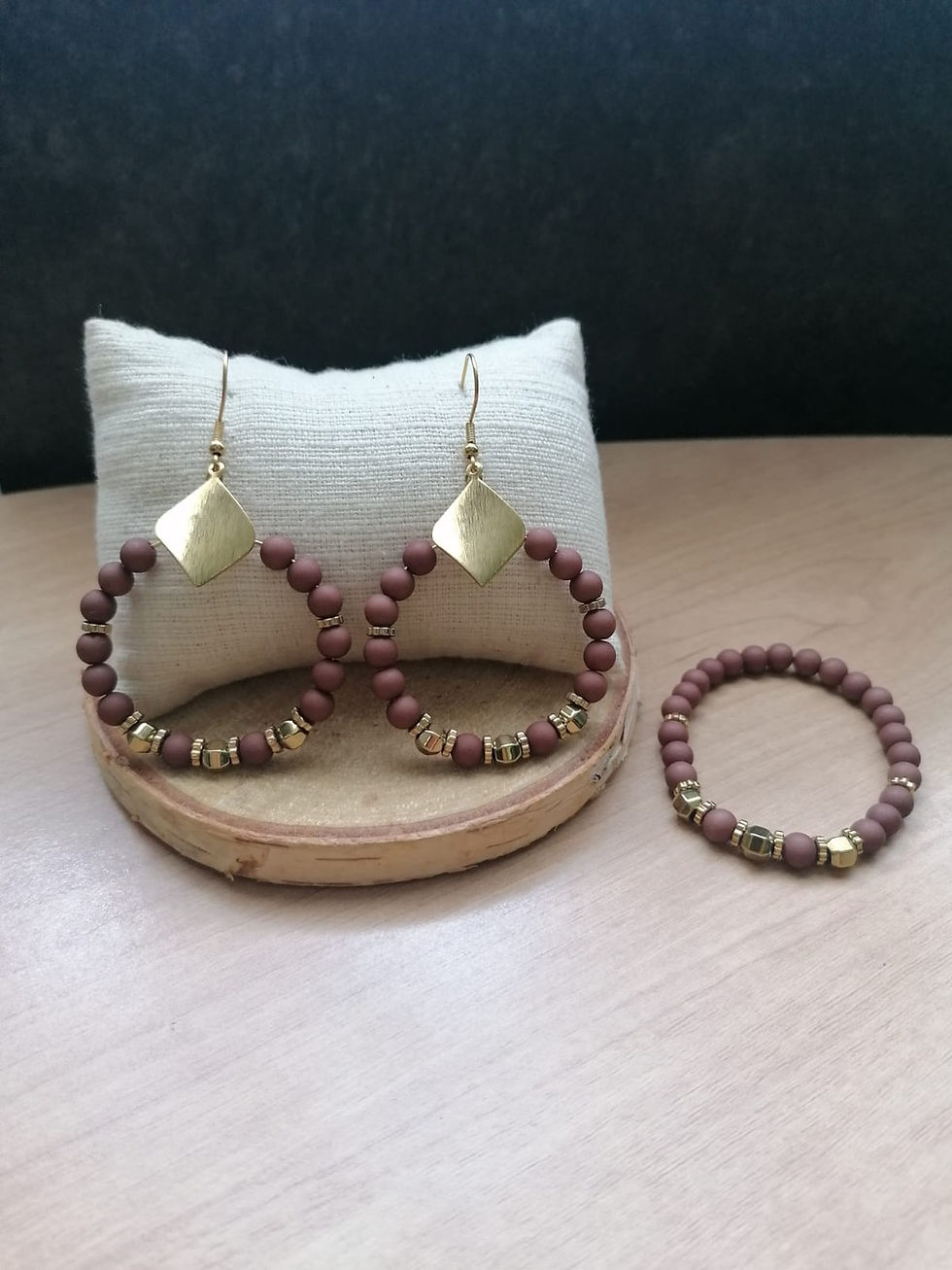 Miniature : Parure marron café