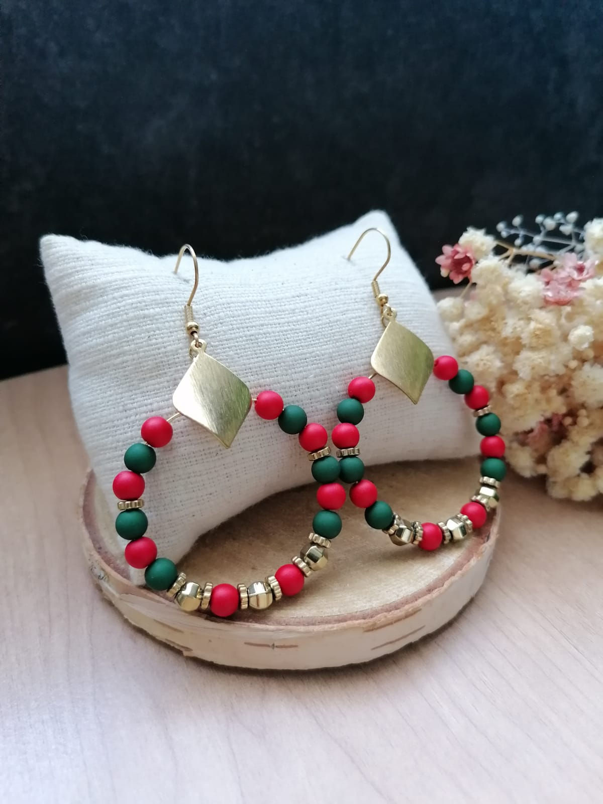 Créole duo rouge et vert