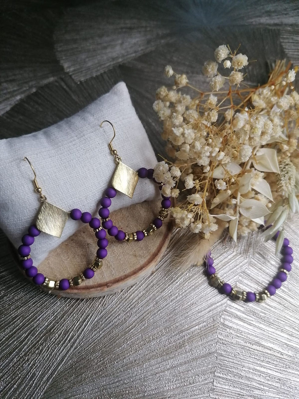 Miniature : Parure violet imperial
