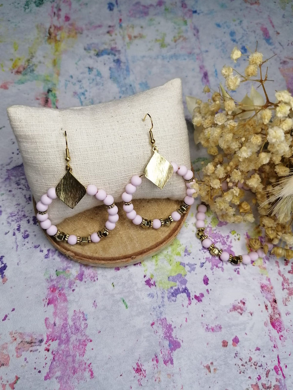 Thumbnail: Parure rose clair n°2