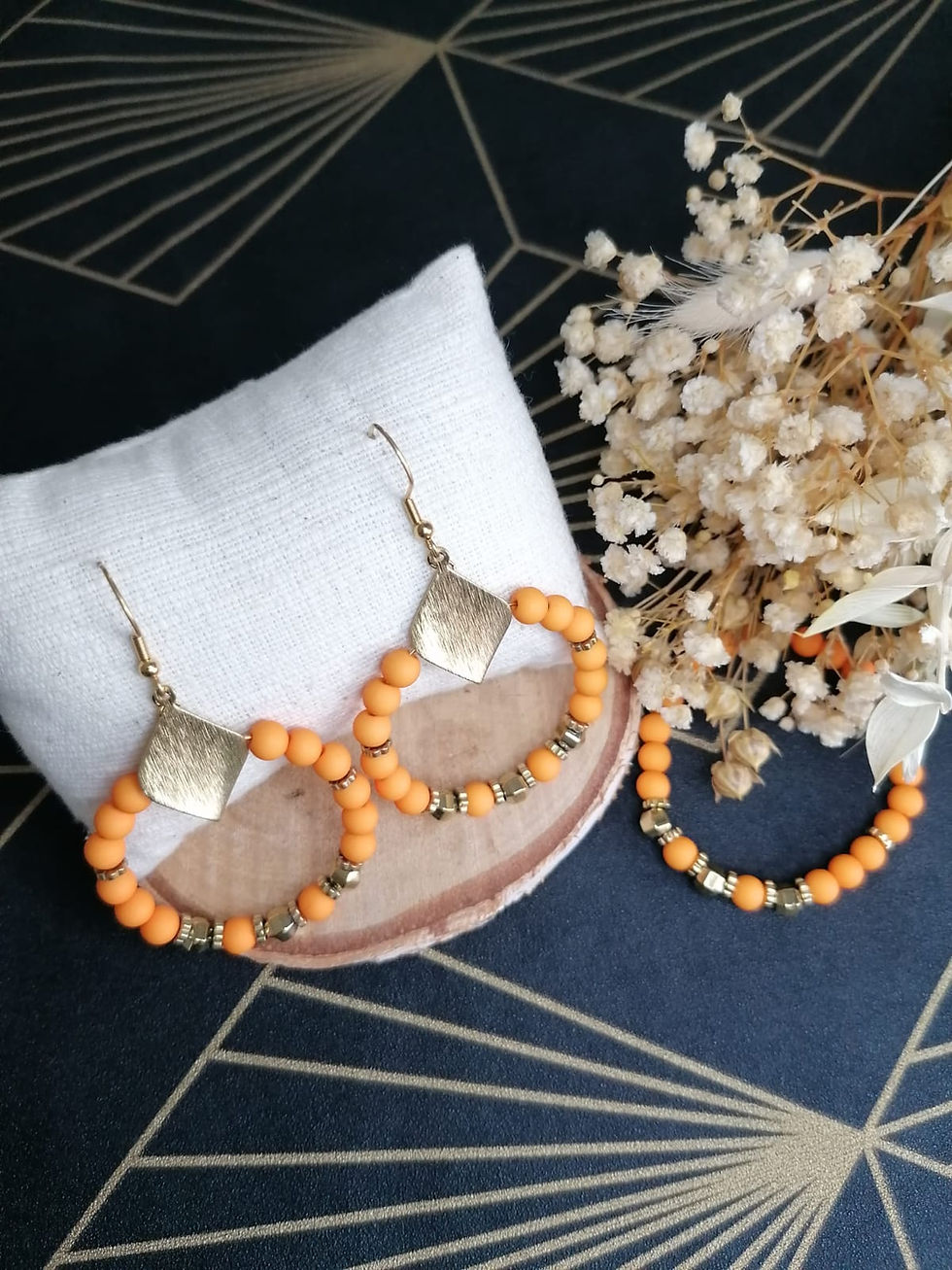 Miniature : Parure orange