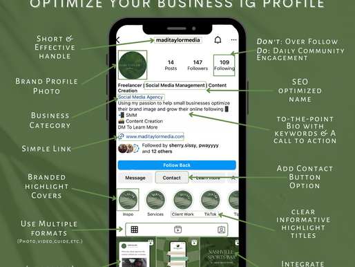 Simple & Effective Ways to Optimize Your Business IG Profile